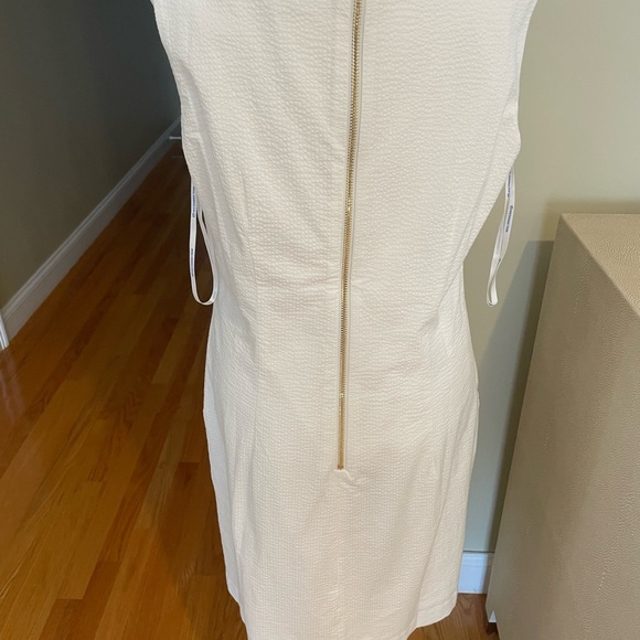 NWT Southern Tides White Stretch Seersucker Sheath dress Sz 8 - Picture 4 of 10